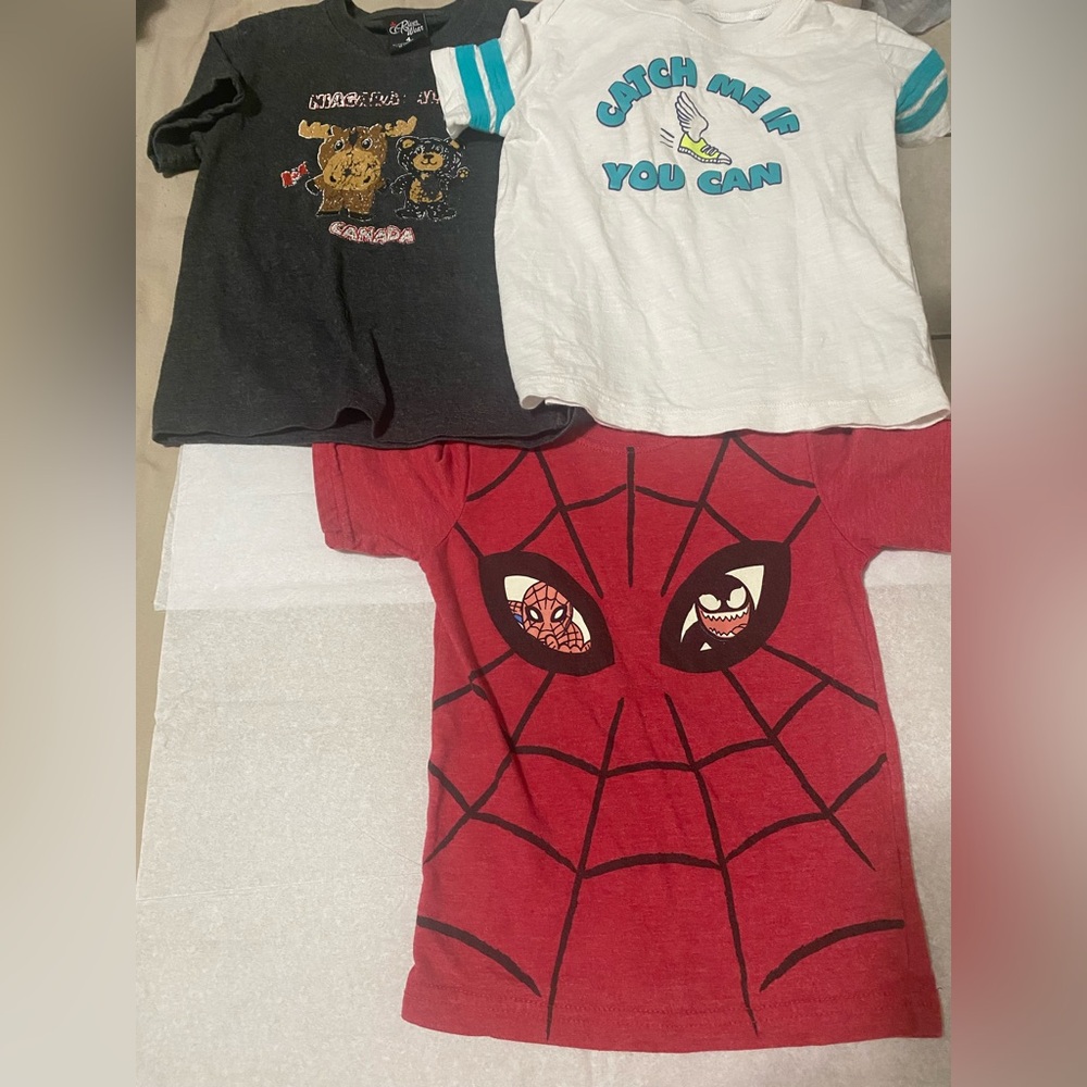 Spider-Themed Red Kids T-Shirt